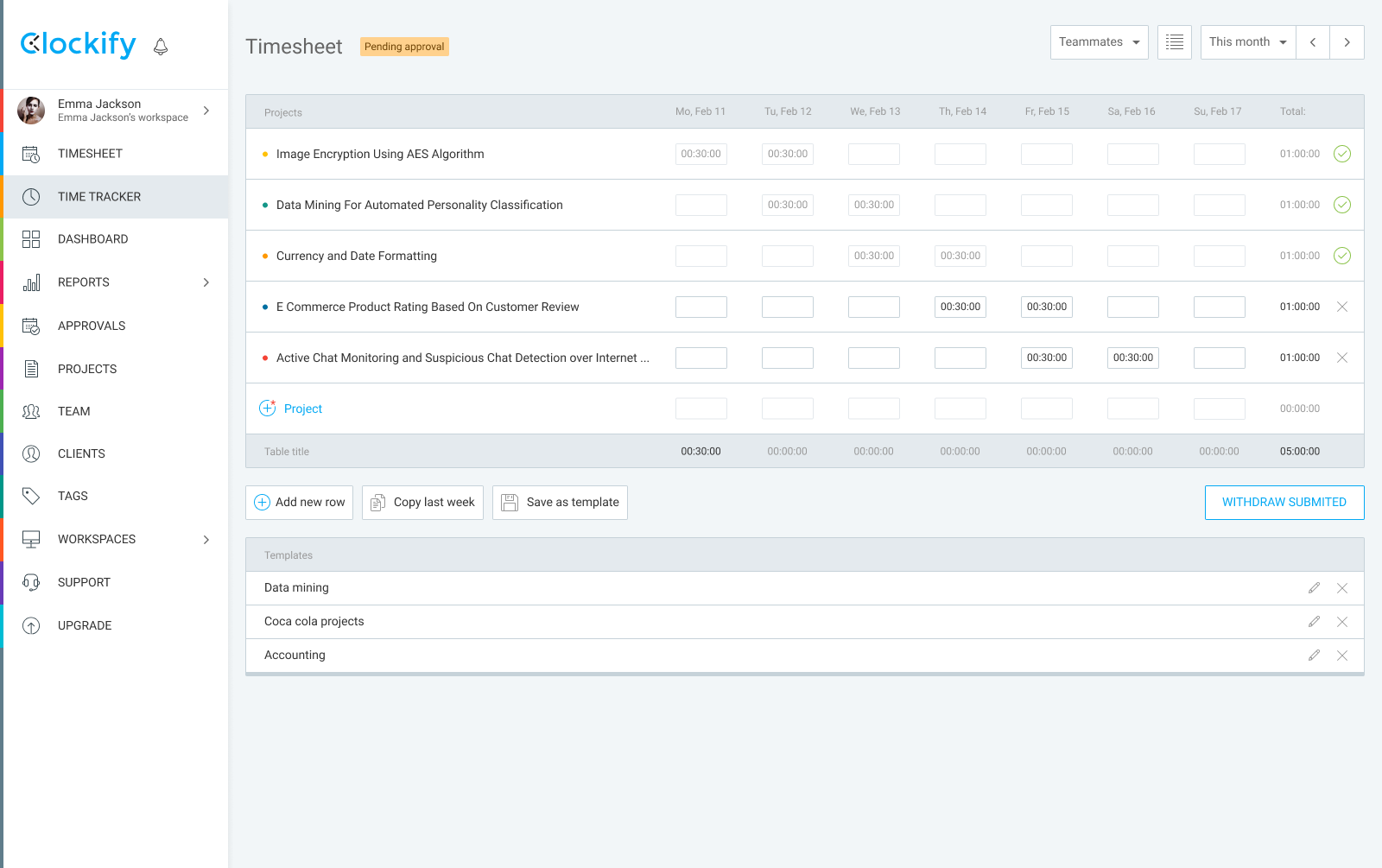 Clockify Timesheet Approval and Locking Workflow Architecture