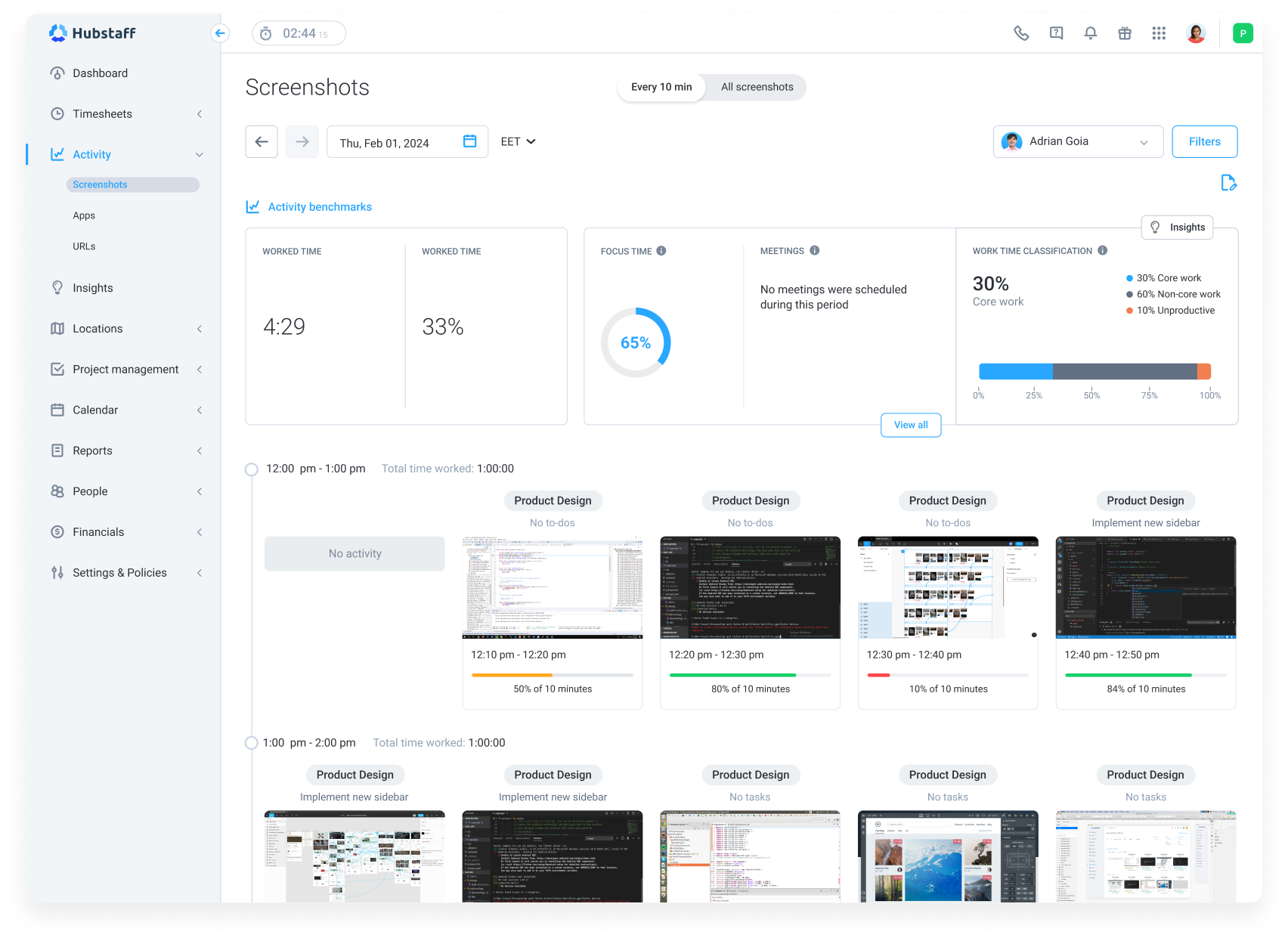 Hubstaff Screencast Verification and Blurring Architecture